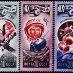 USSR SPACE CRAFT 5 DIFFERENT MINT NH STAMPS #2021