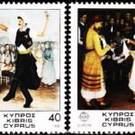 CYPRUS 1981 FOLKLORE EUROPA STAMP 2V SET MINT NH STAMPS