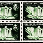 COLOMBIA 1956 COLUMBUS MEMORIAL LIGHTHOUSE MINT NH STAMPS BLOCK #D15