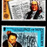 ISLE OF MAN 1982 HISTORICAL EVENTS EUROPA STAMP 2V SET MINT NH STAMPS