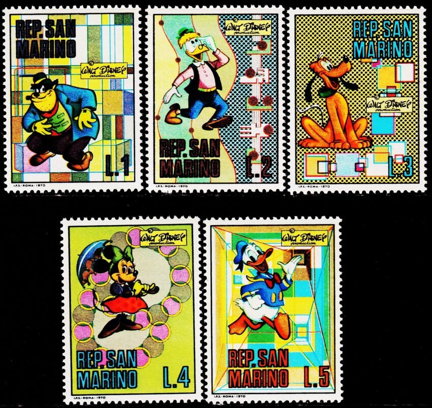 SAN MARINO WALT DISNEY'S MINT STAMPS