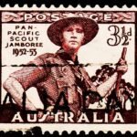 AUSTRALIA 1948 BOY SCOUT USED STAMPS #2026