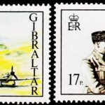 GIBRALTAR 1982 AVIATION HISTORICAL EVENTS EUROPA STAMP 2V SET MINT NH STAMPS