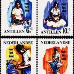 NETHERLAND COLONY ANTILLES 1966 CHILD CARE HEALTH THEME 4V SET MINT NH STAMPS GW #D15