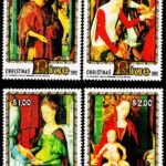 NIUE 1992 CHRISTMAS 4V SET MINT NH STAMPS #D33