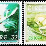 IRELAND 1997 BIRDS HORSE EUROPA STAMP 2V SET MINT NH STAMPS #D47