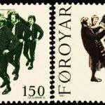 FAROE ISLANDS 1981 FOLKLORE EUROPA STAMP 2V SET MINT NH STAMPS
