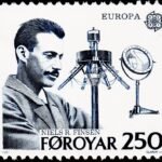 FAROE ISLANDS 1983 NIELS RYBERG FINSEN, NOBEL AWARD WINNER MINT NH STAMPS