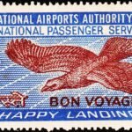 INDIA INTERNATIONAL PASSENGER SERVICE FEE RS20 FISCAL USED STAMPS #3041