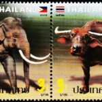 THAILAND 2019 ELEPHANT AND ANIMAL - Joint Issue with Philippines MINT NH STAMPS