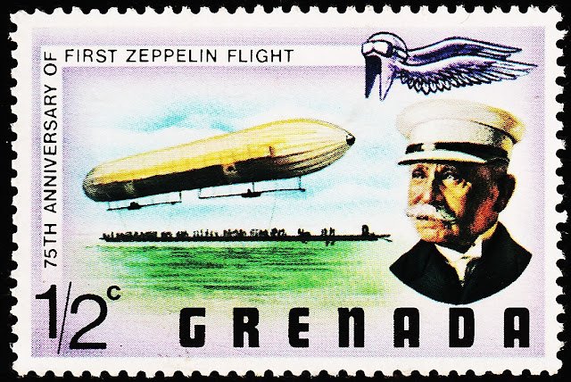GRENADA 1978 75TH ANNIVERSARY OF FIRST ZEPPELIN FLIGHT MINT NH STAMPS