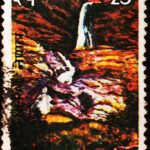 NEPAL WATERFALLS USED STAMPS