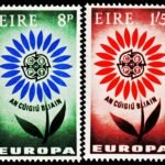 IRELAND 1964 2 DIFFERENT MINT NH STAMPS GW #D44