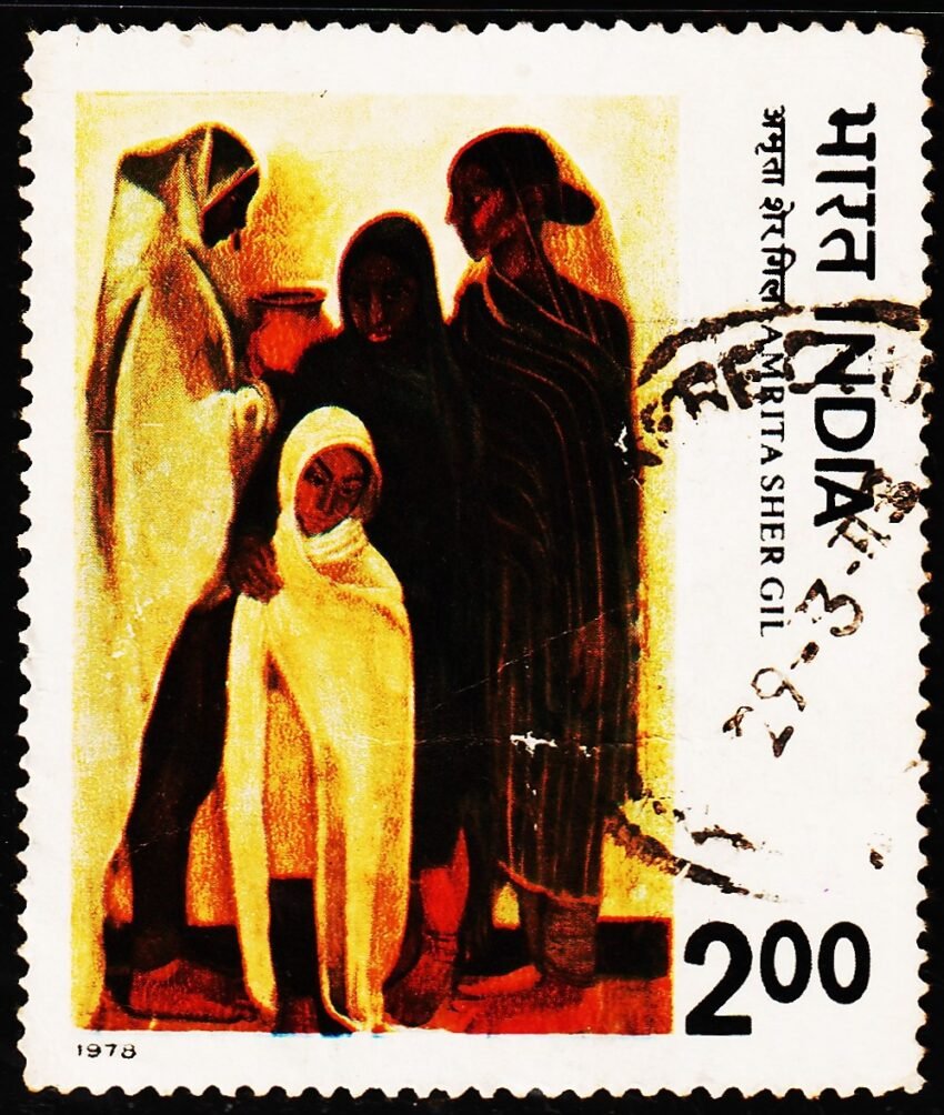 INDIA MODERN PAINTING 2 RS USED STAMPS