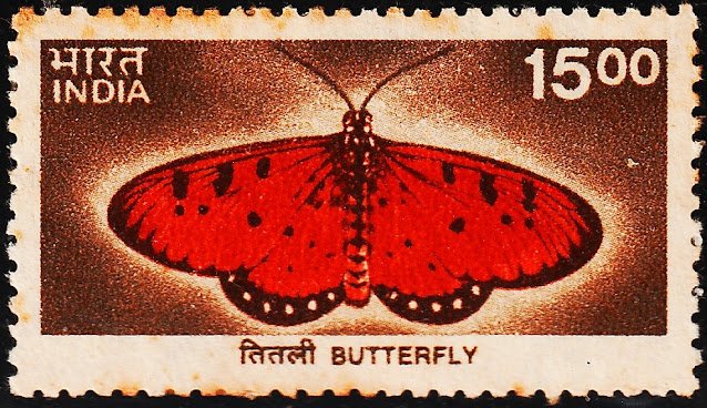 INDIA BUTTERFLY USED STAMPS