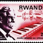 RWANDA 1976 - World Leprosy Day - Dr. A. Schweitzer, MINT NH STAMPS #2036